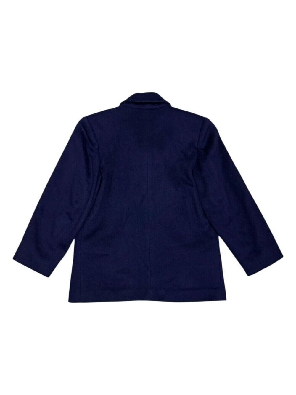 LONDON FOG Maincoats Vintage Retro Blue Business Winter Pea Coat Womens 6 Petite - Picture 5 of 7